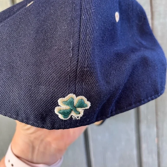 Notre Dame Irish ☘️ Cap Navy Gold - Picture 3 of 4